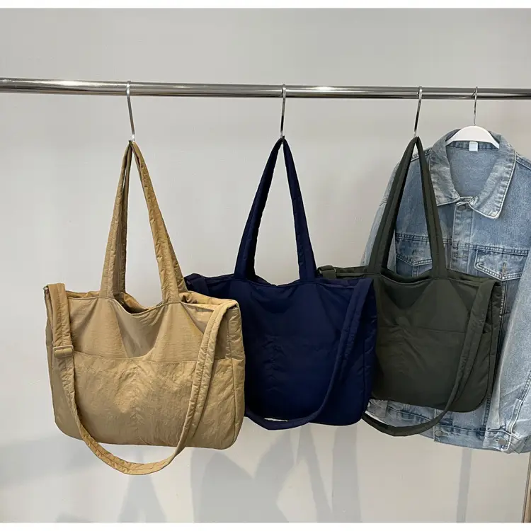 Black Polyester Tote Bag with Handles — feature 27