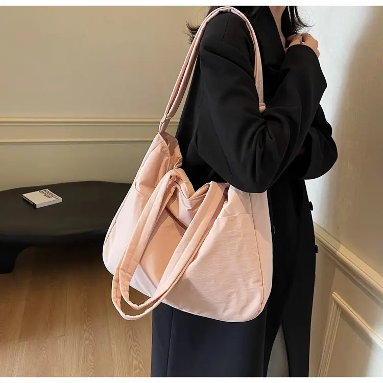 Black Polyester Tote Bag with Handles — feature 33