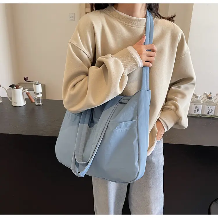 Black Polyester Tote Bag with Handles — feature 50
