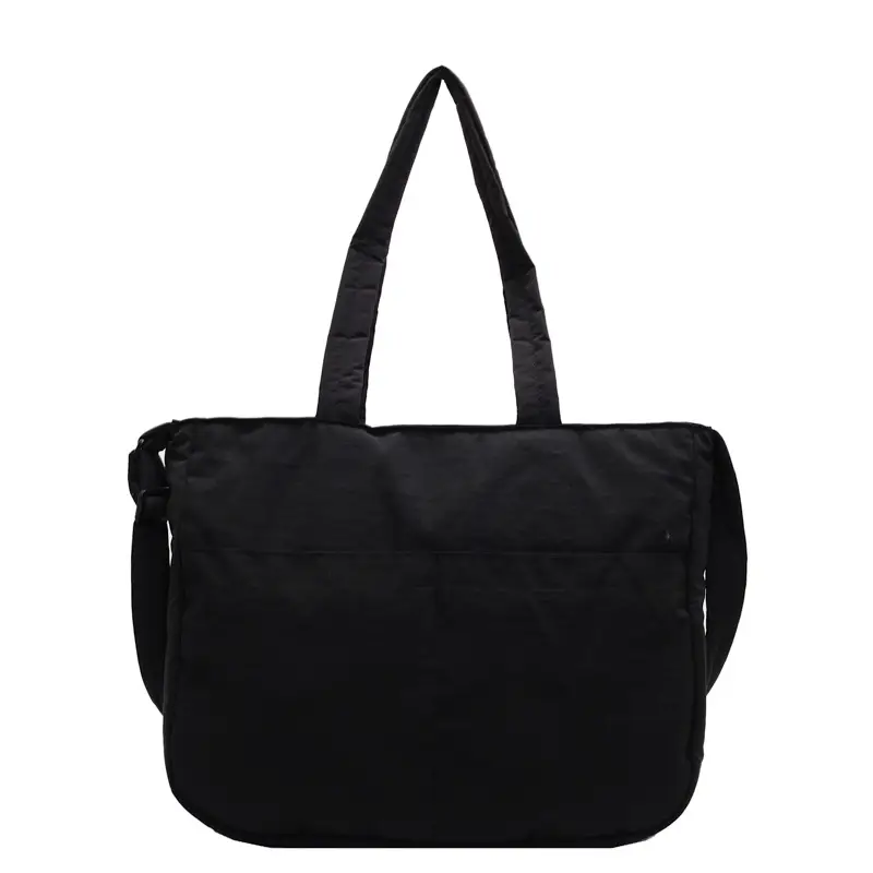 Black Polyester Tote Bag with Handles - Image 3