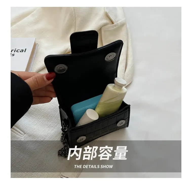 Small Square Leather Bag for Women Crossbody Shoulder — feature 7
