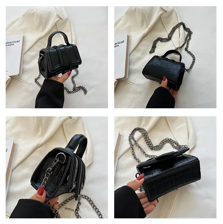 Small Square Leather Bag for Women Crossbody Shoulder — feature 8