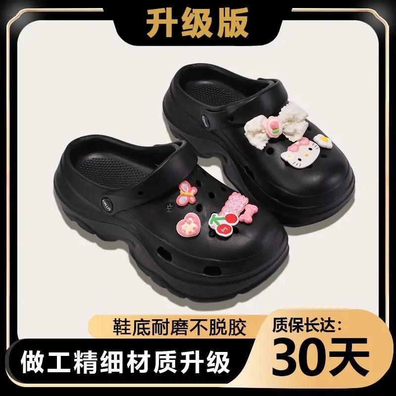 Women's 2025 Blue Bear Croc Sandals with Thick Sole - Image 12
