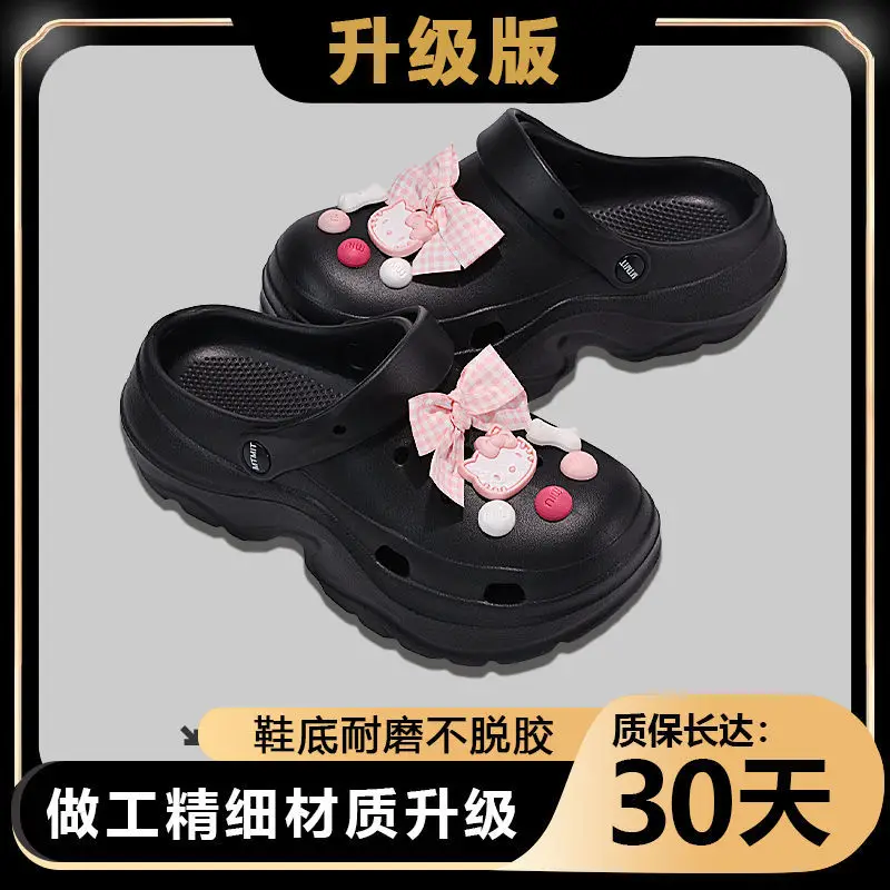 Women's 2025 Blue Bear Croc Sandals with Thick Sole - Image 24