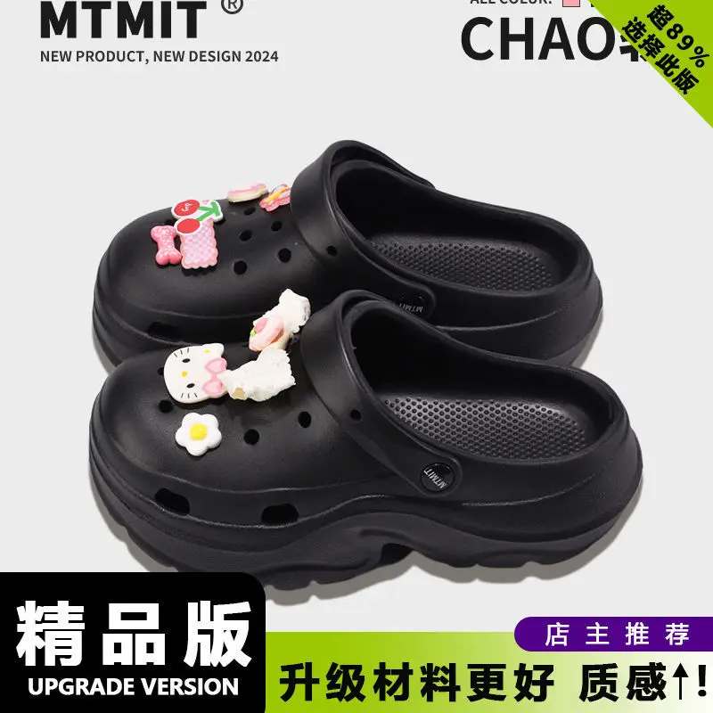 Women's 2025 Blue Bear Croc Sandals with Thick Sole - Image 9