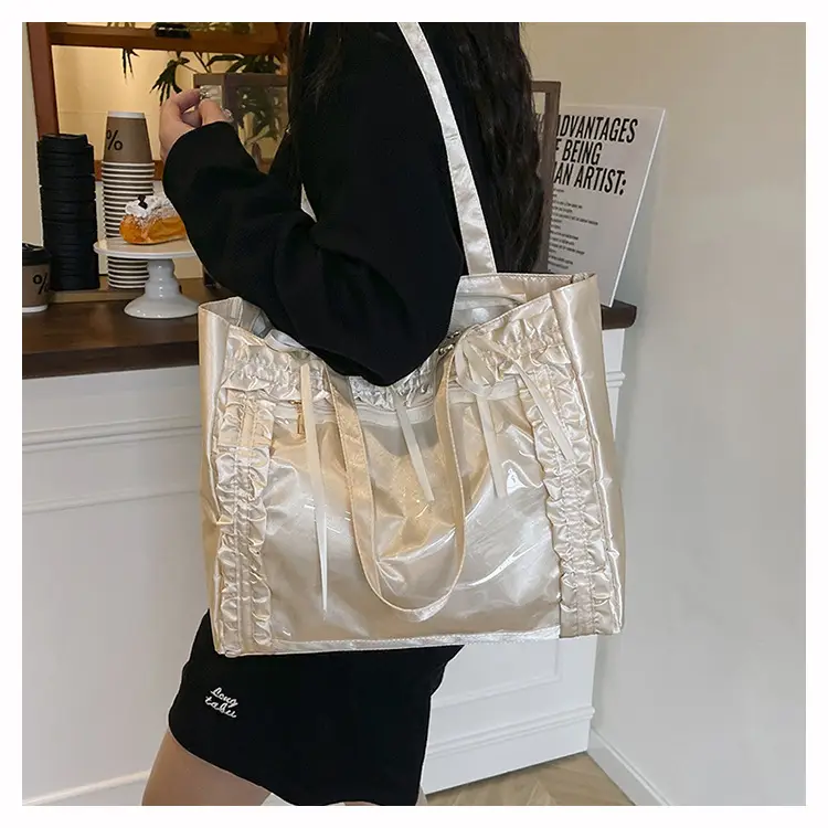 Silver Lace Shoulder Bag Large Capacity Fashion Trend — feature 16