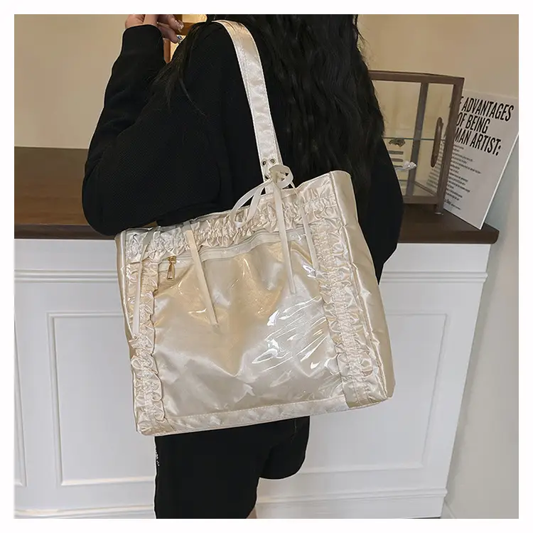 Silver Lace Shoulder Bag Large Capacity Fashion Trend — feature 18