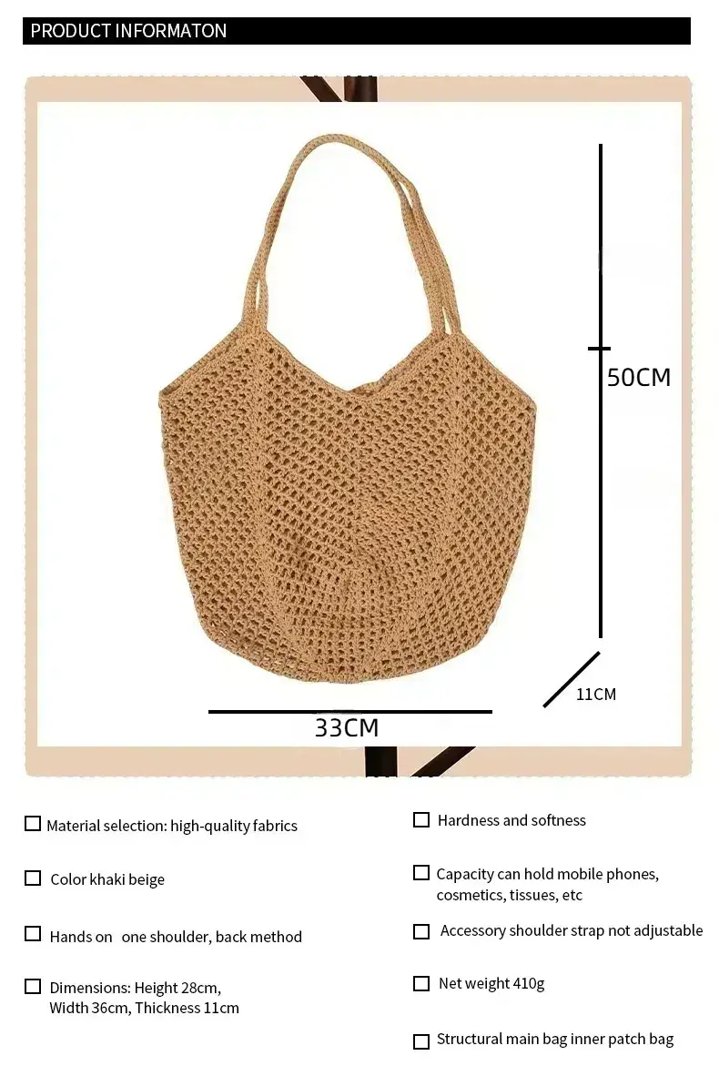New Hollow Straw Woven Shoulder Bag for Women — feature 3