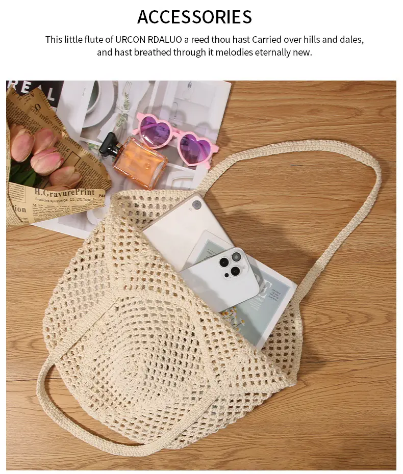 New Hollow Straw Woven Shoulder Bag for Women — feature 6