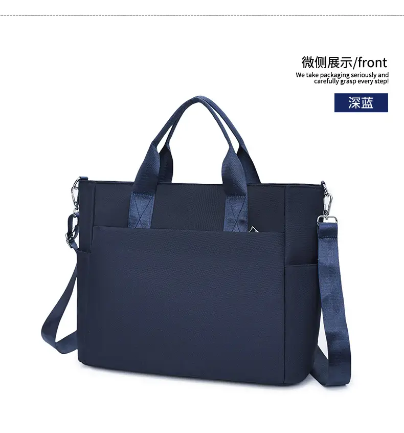 Men's Navy Blue Oxford Storage Tote Bag Large Capacity — feature 10