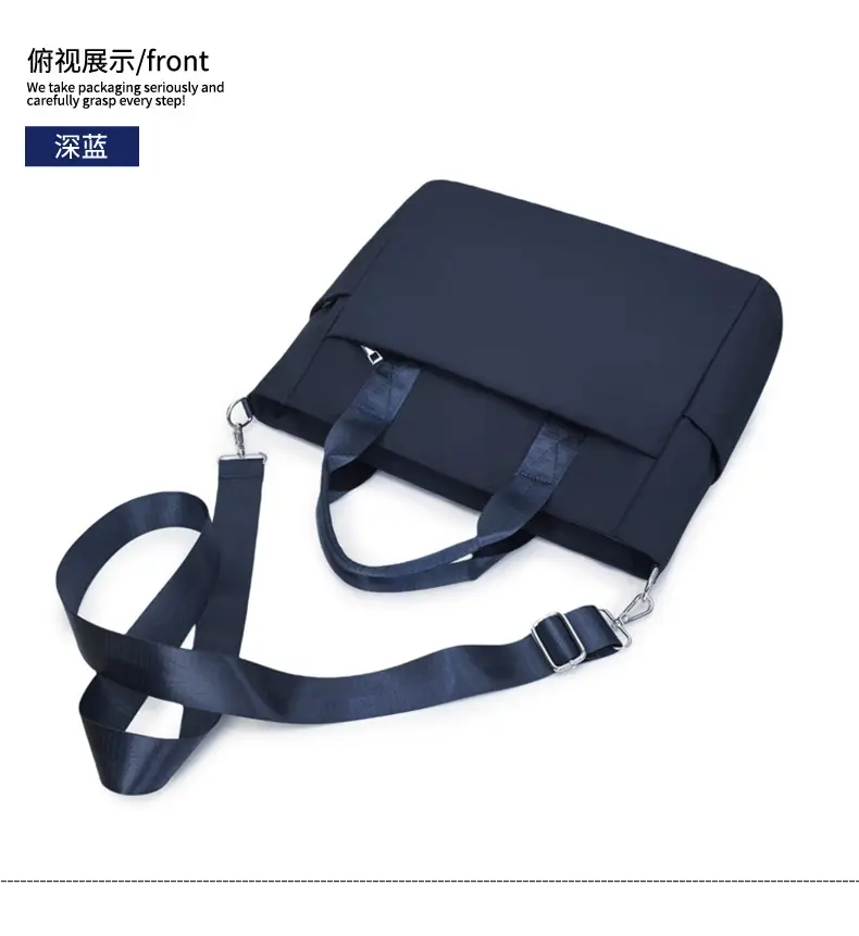 Men's Navy Blue Oxford Storage Tote Bag Large Capacity — feature 13