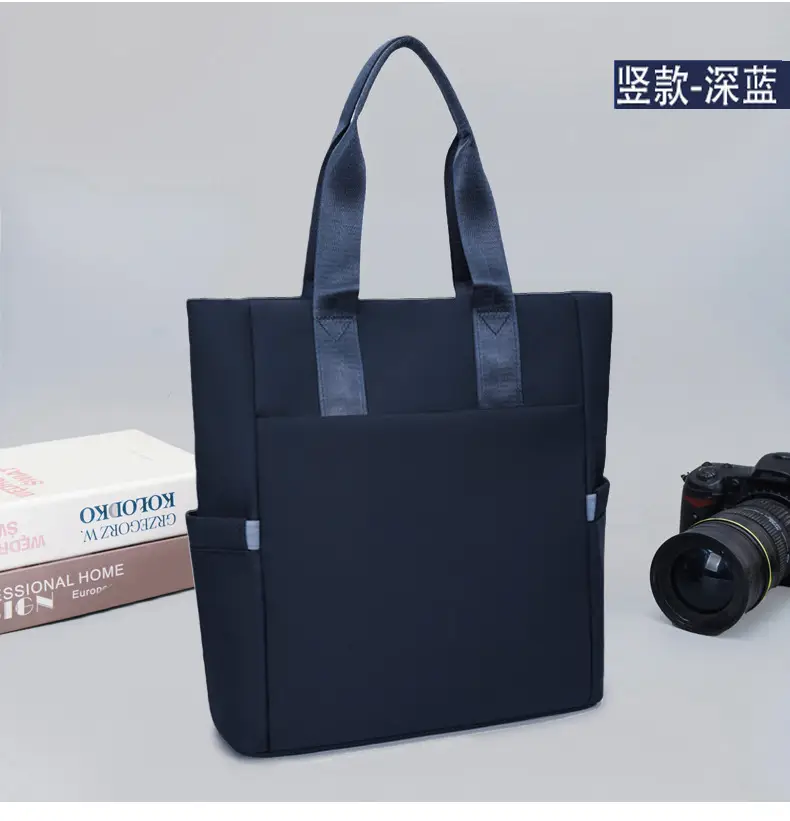 Men's Navy Blue Oxford Storage Tote Bag Large Capacity — feature 15