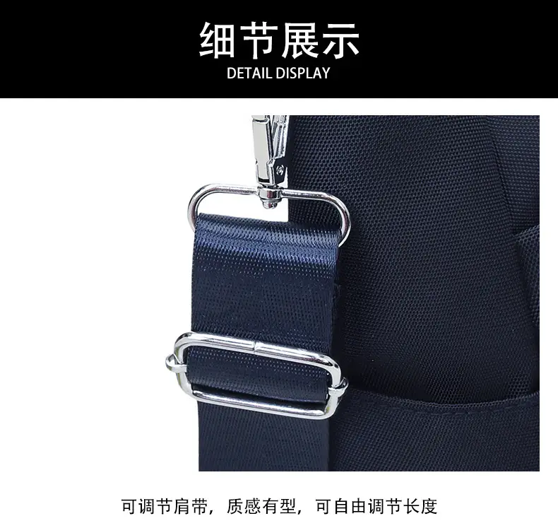 Men's Navy Blue Oxford Storage Tote Bag Large Capacity — feature 17