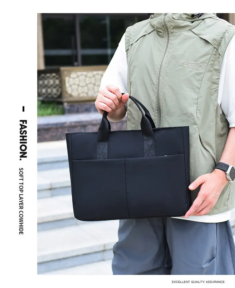 Men's Navy Blue Oxford Storage Tote Bag Large Capacity — feature 27