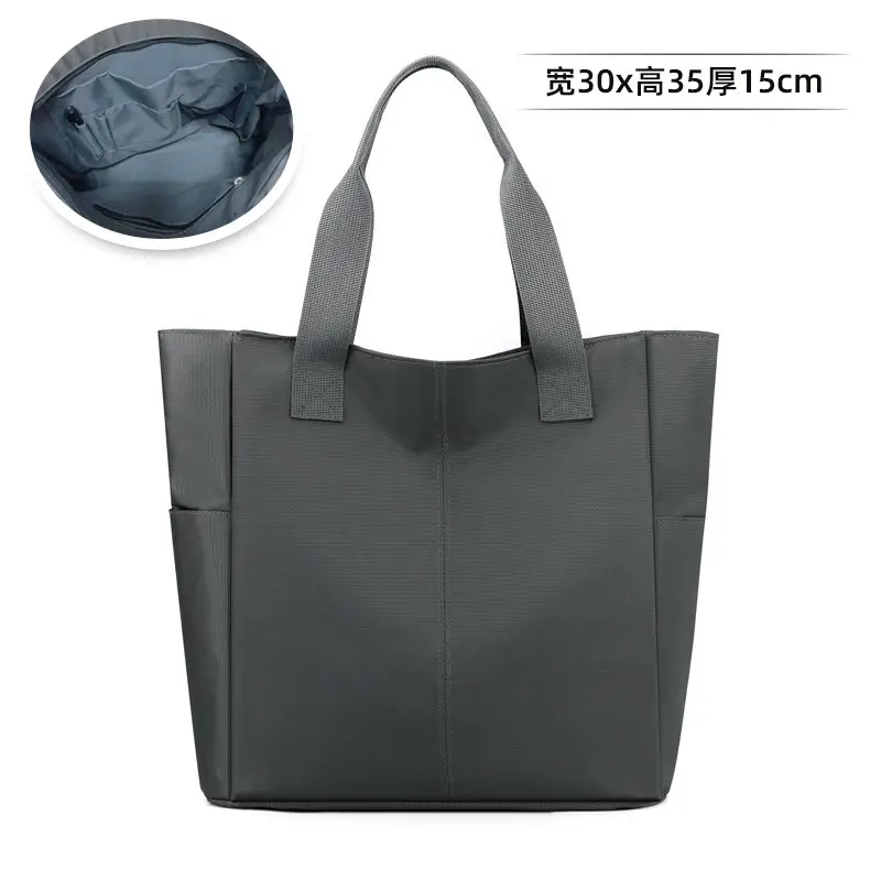 Men's Navy Blue Oxford Storage Tote Bag Large Capacity