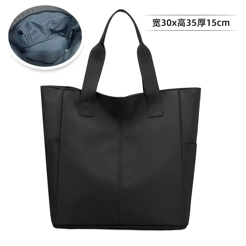 Men's Navy Blue Oxford Storage Tote Bag Large Capacity