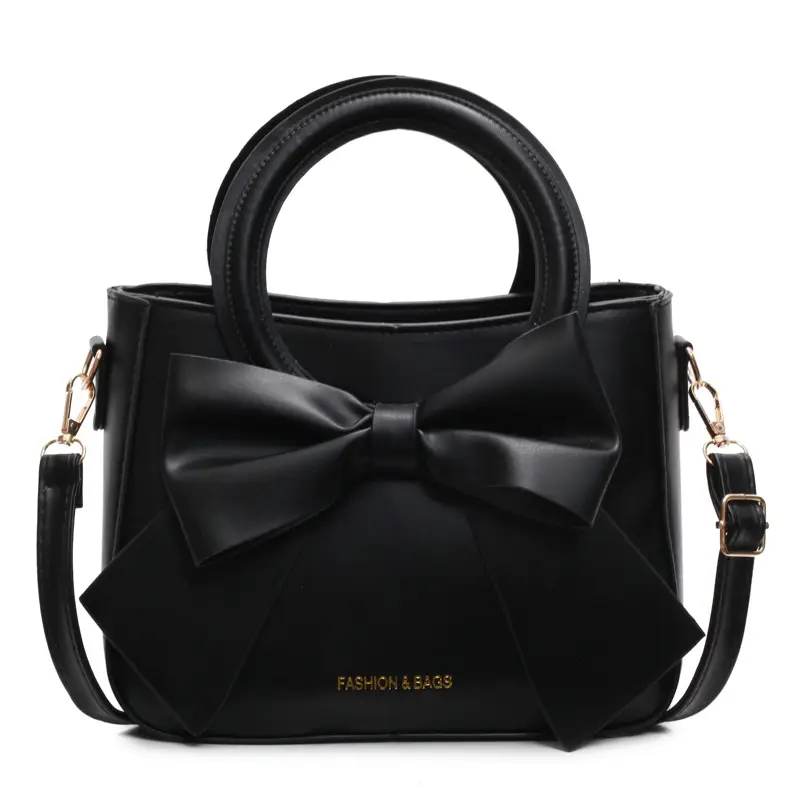 Women's Bow Handbag Crossbody Shoulder Bag Pink Blue Black - Image 11