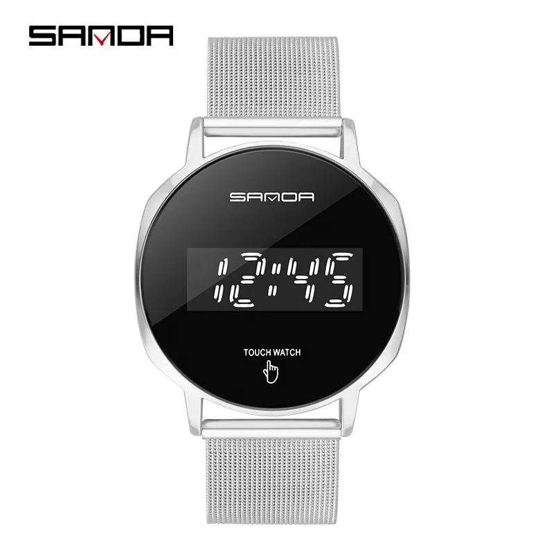 Sanda Touch Screen Watch Gold Mesh Strap Women
