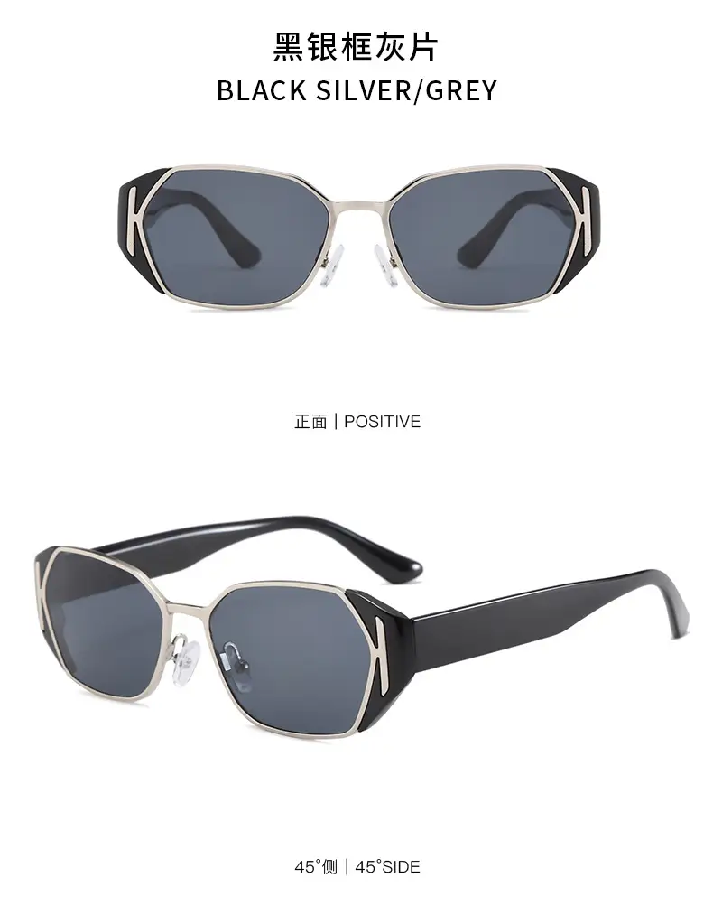 Women Ice Cube Mirror Sunglasses White Gold 2025 — feature 21