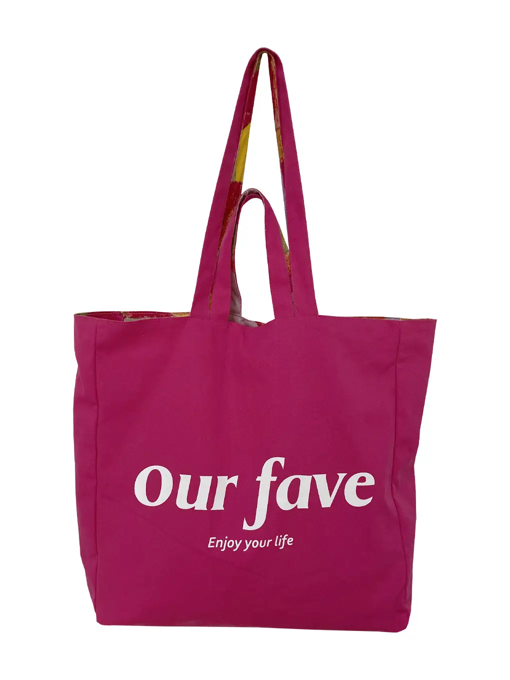 Spring Red Double Shoulder Bag with Letter Print - Image 9