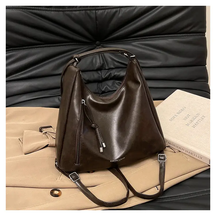 Brown Korean Style Women's Shoulder Tote Bag — feature 19