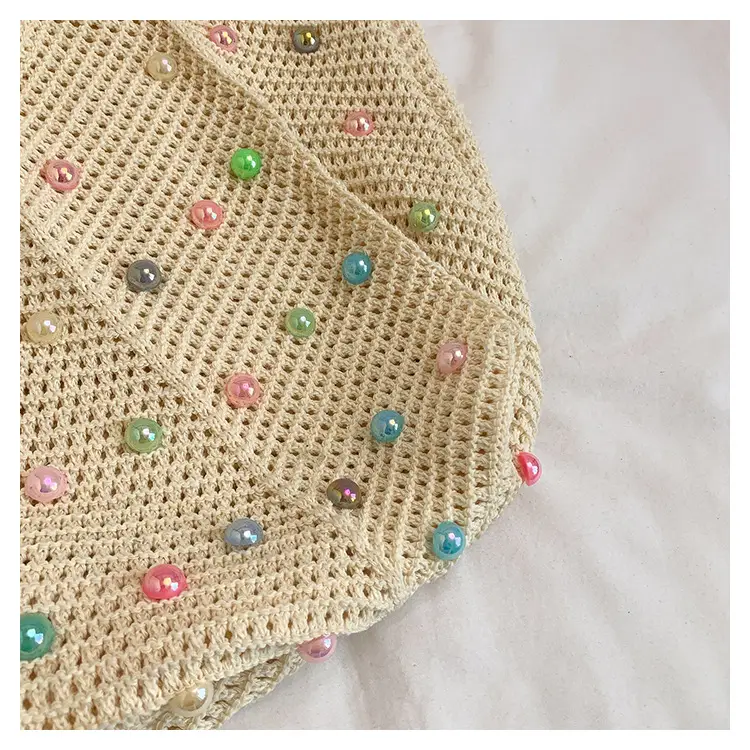 Green Embellished Knitted Women's Shoulder Bag — feature 8