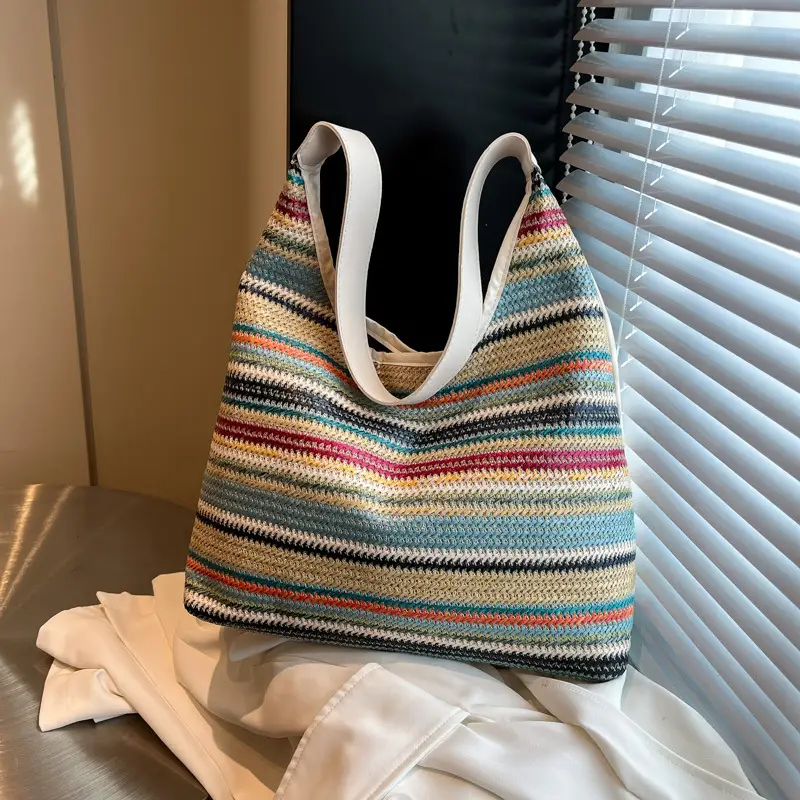 2025 Rainbow Stripe Women's Shoulder Bag - Image 2