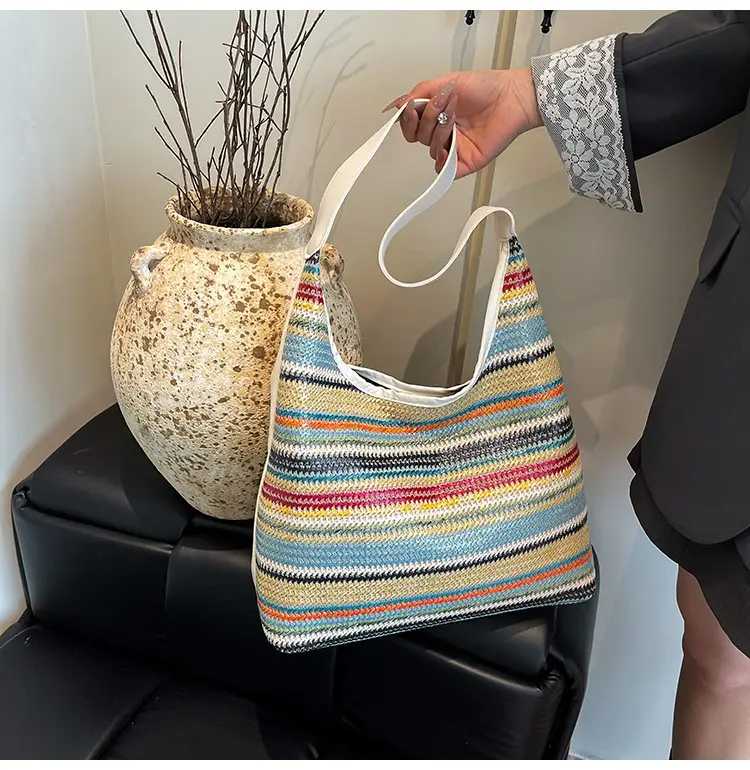 2025 Rainbow Stripe Women's Shoulder Bag — feature 16