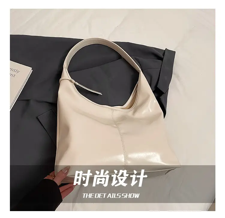 Women Cross-Border Casual Shoulder Tote Bag Cream Spring 2026 — feature 4
