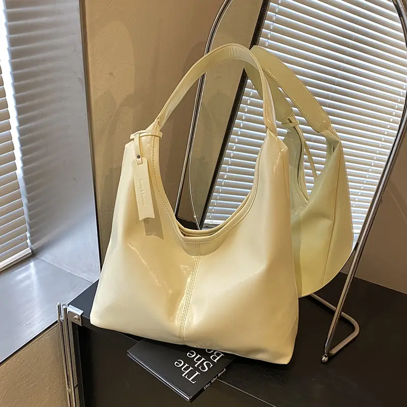 Women Cross-Border Casual Shoulder Tote Bag Cream Spring 2026 - Image 2