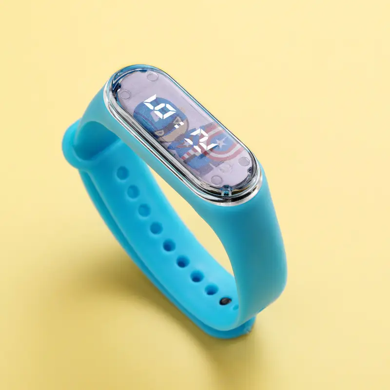 Blue 3LED Cartoon Student Watch with Touch Screen - Image 10