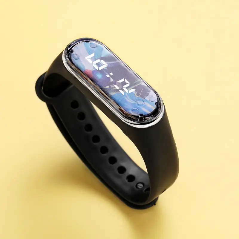 Blue 3LED Cartoon Student Watch with Touch Screen - Image 2