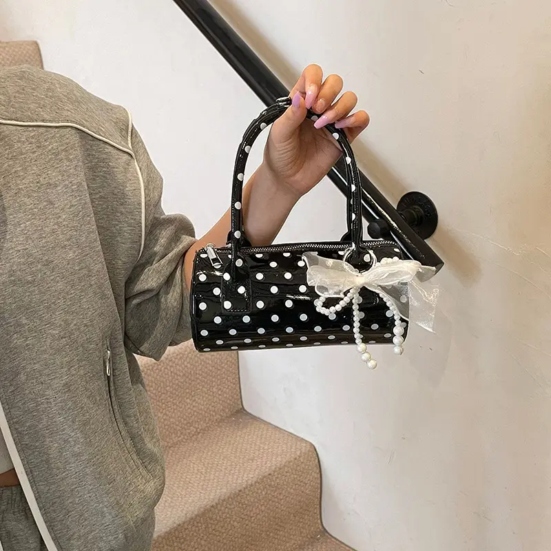 2025 Boston Polka Dot Handbags Women's - Image 8