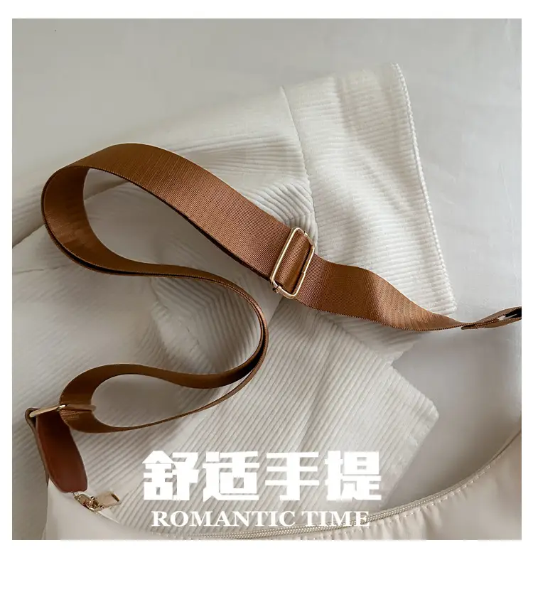 Women's White Oxford Tote Bag Large Capacity Crossbody Shoulder Commuter — feature 6