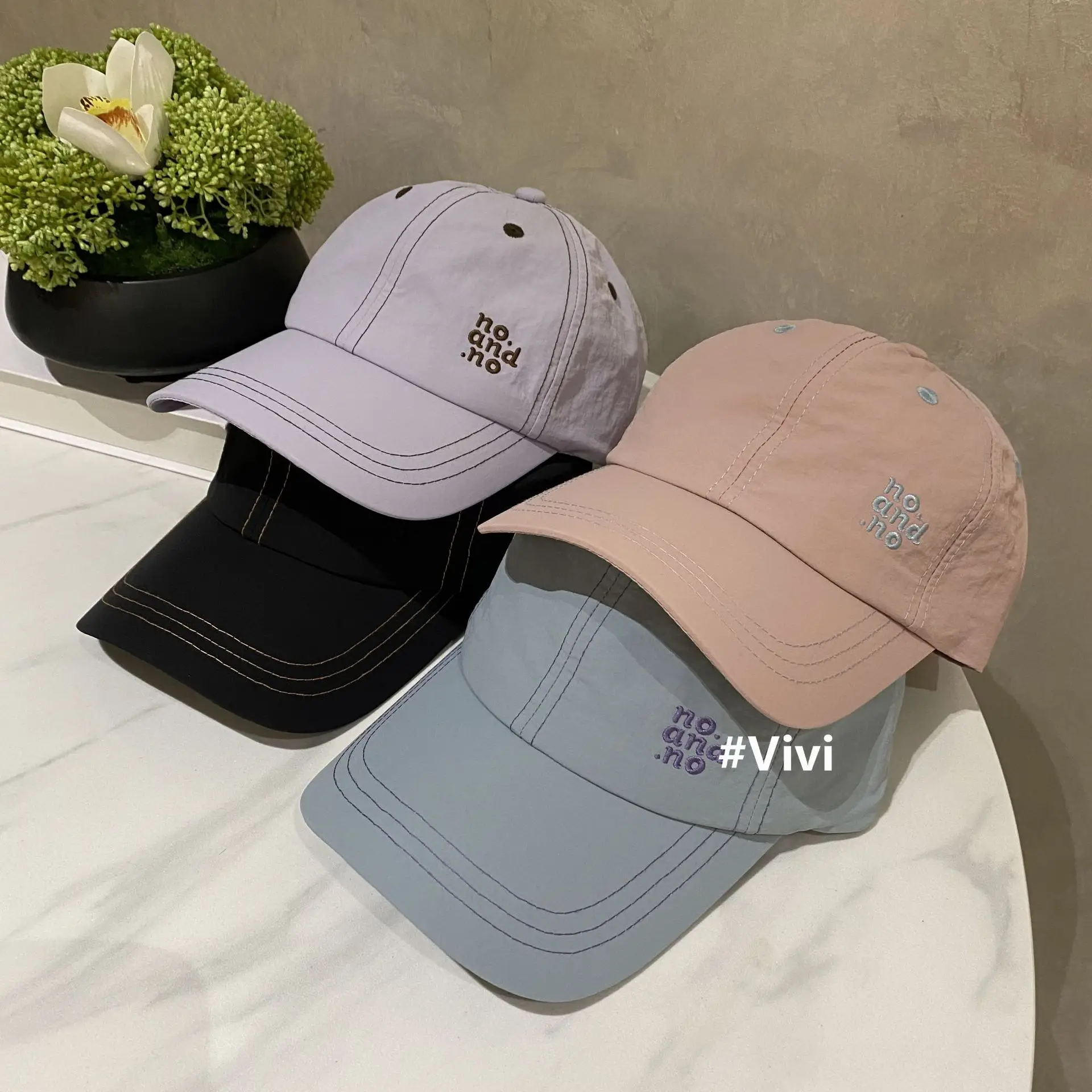 Green Korean Style Baseball Cap for Women Summer