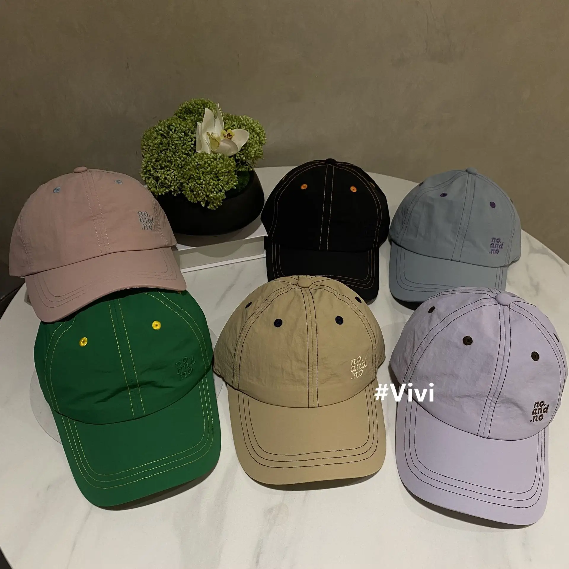 Green Korean Style Baseball Cap for Women Summer