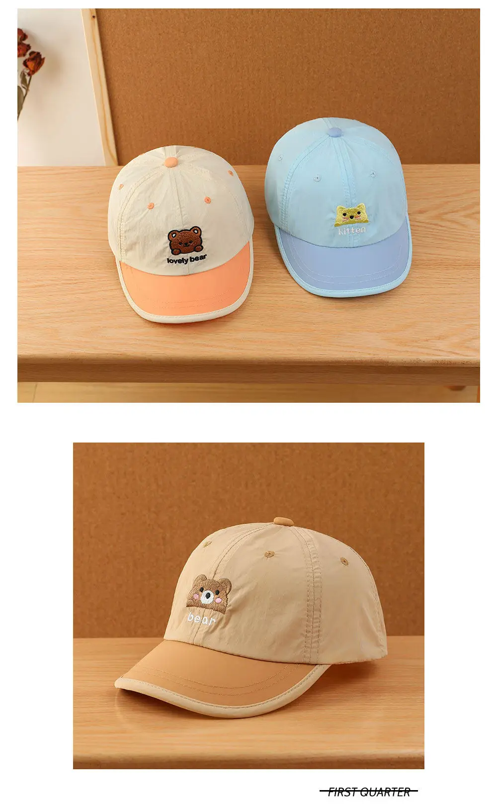 Pink Rabbit Cap for Girls & Boys Spring Fall Wear — feature 5
