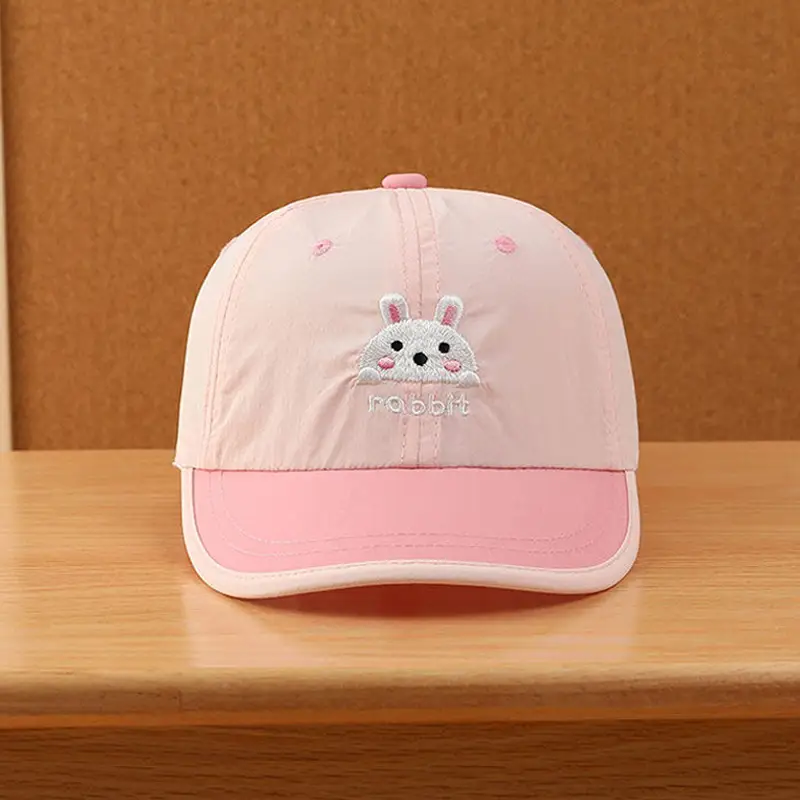 Pink Rabbit Cap for Girls & Boys Spring Fall Wear - Image 2