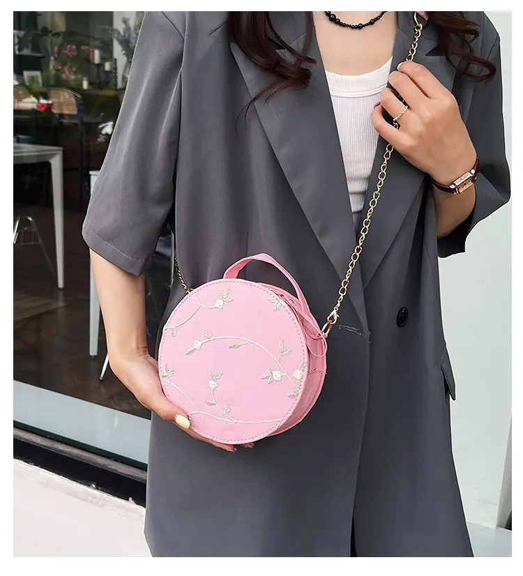 White Embroidered Crossbody Bag for Women — feature 1