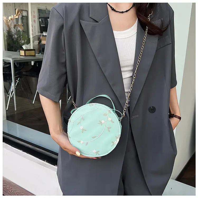 White Embroidered Crossbody Bag for Women — feature 13