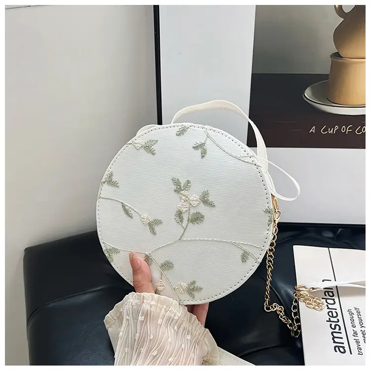 White Embroidered Crossbody Bag for Women — feature 17