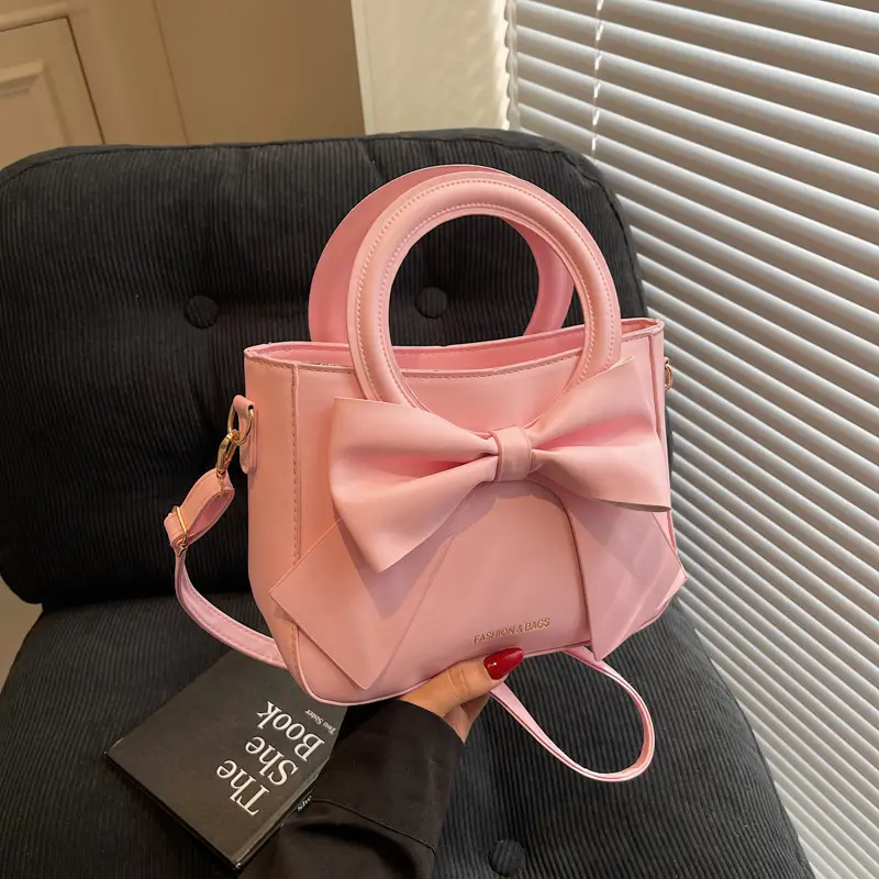 Women's White Bow Shoulder Bag 2025 New Style - Image 8