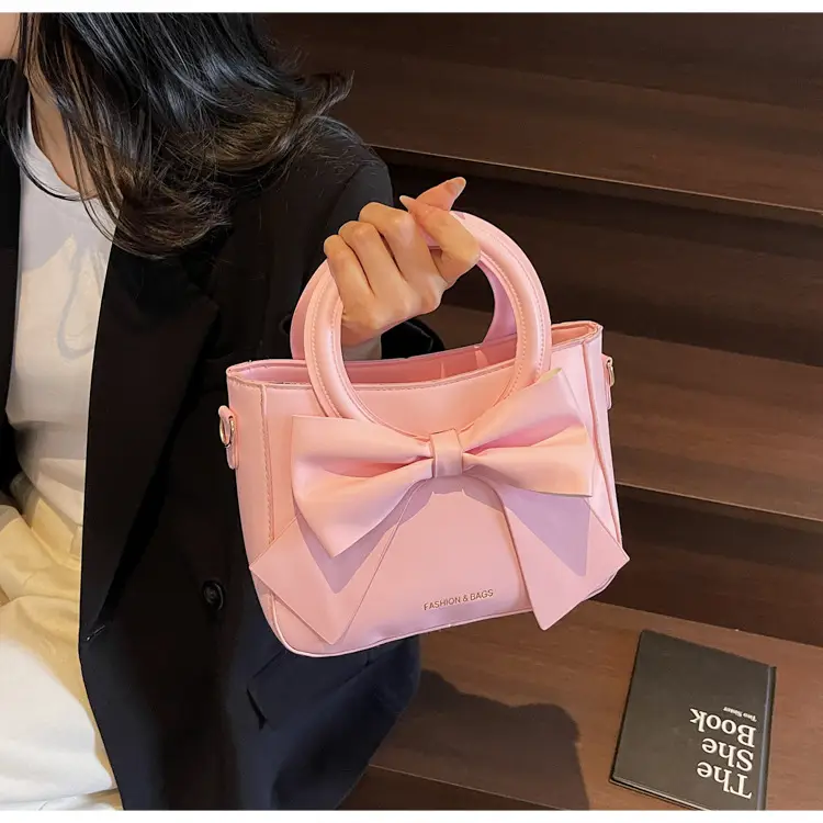 Women's White Bow Shoulder Bag 2025 New Style — feature 20