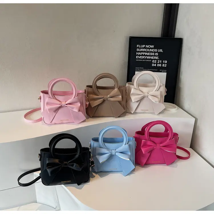 Women's White Bow Shoulder Bag 2025 New Style — feature 26