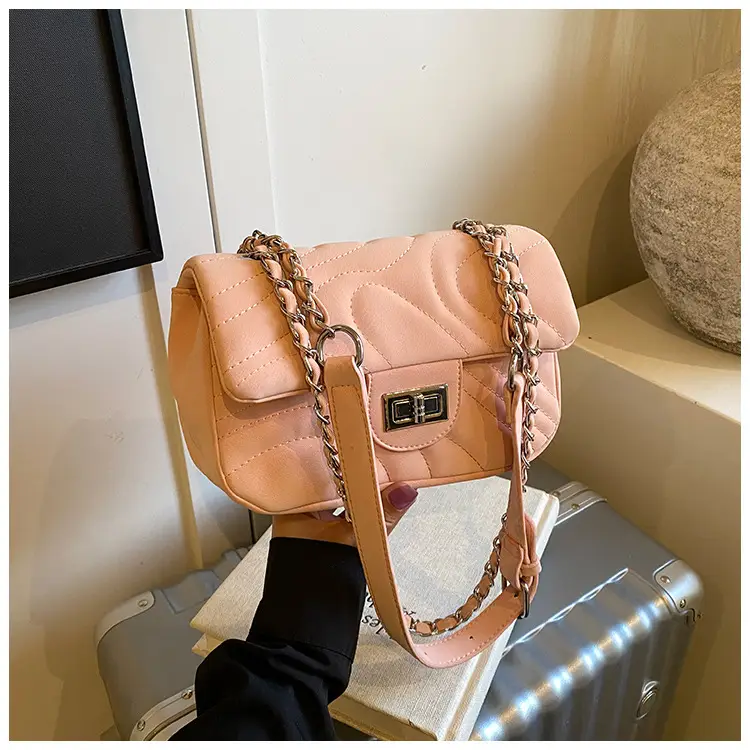 Pink Quilted Crossbody Bag for Women 2025 - Image 4