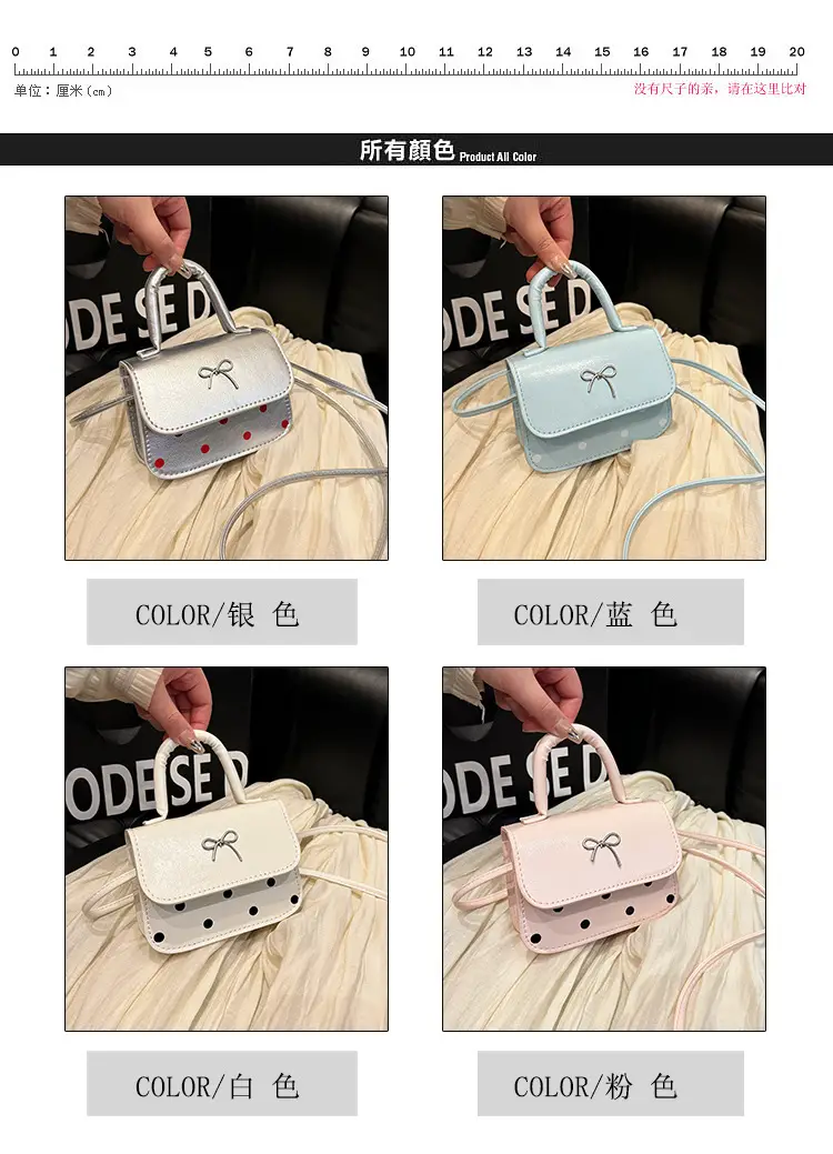 White Korean Style Bow Bag for Women — feature 2