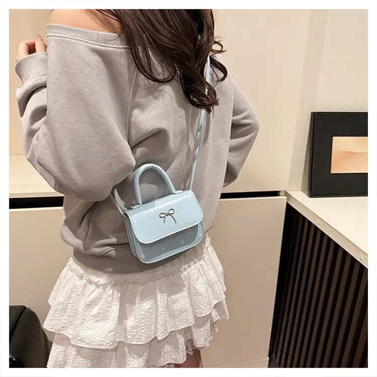 White Korean Style Bow Bag for Women — feature 22