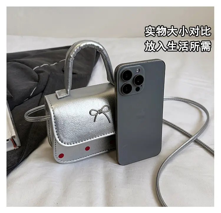 White Korean Style Bow Bag for Women — feature 6