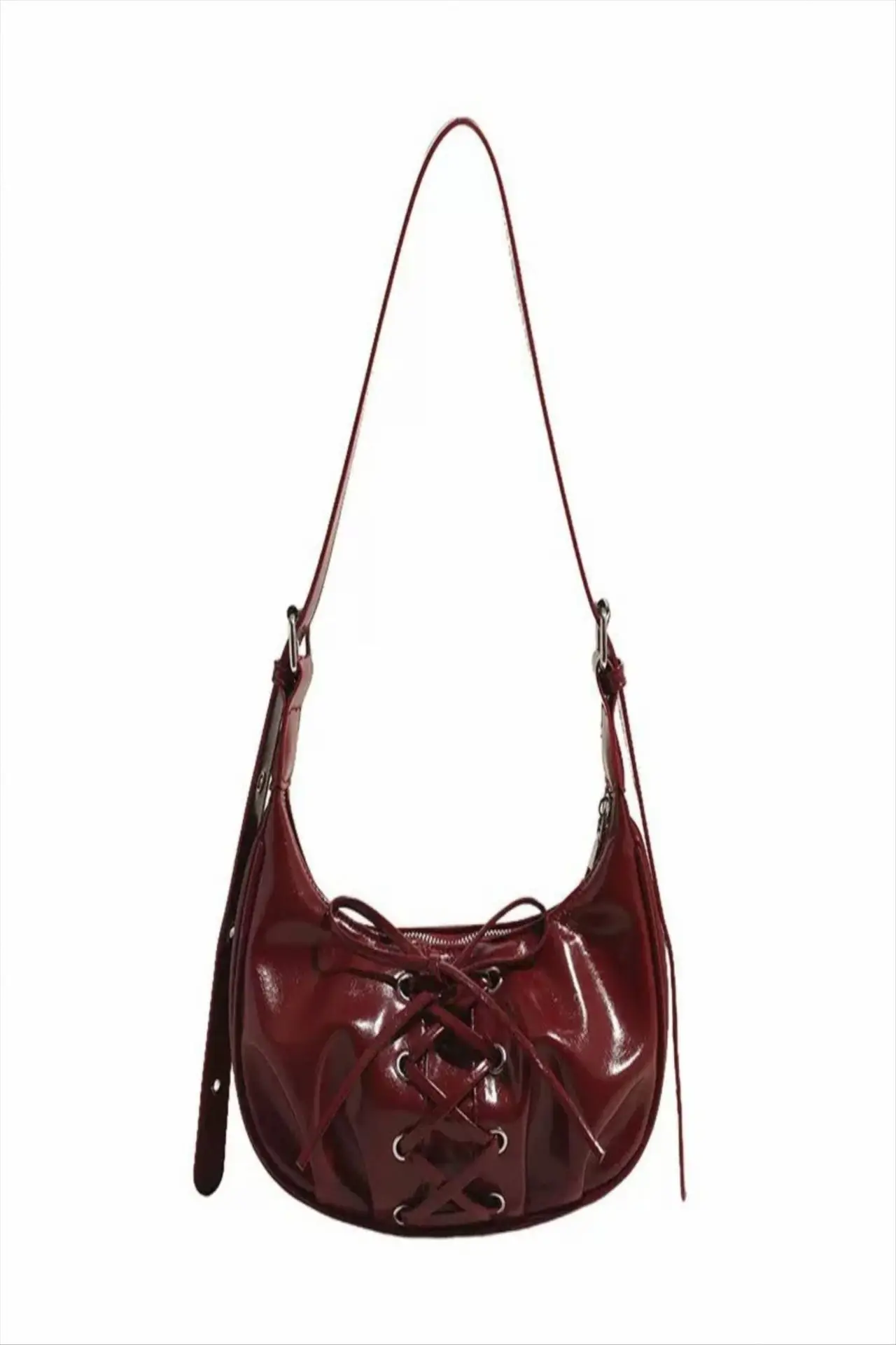 Brown Pleated Bow Tie Women's Shoulder Bag 2026 — feature 10