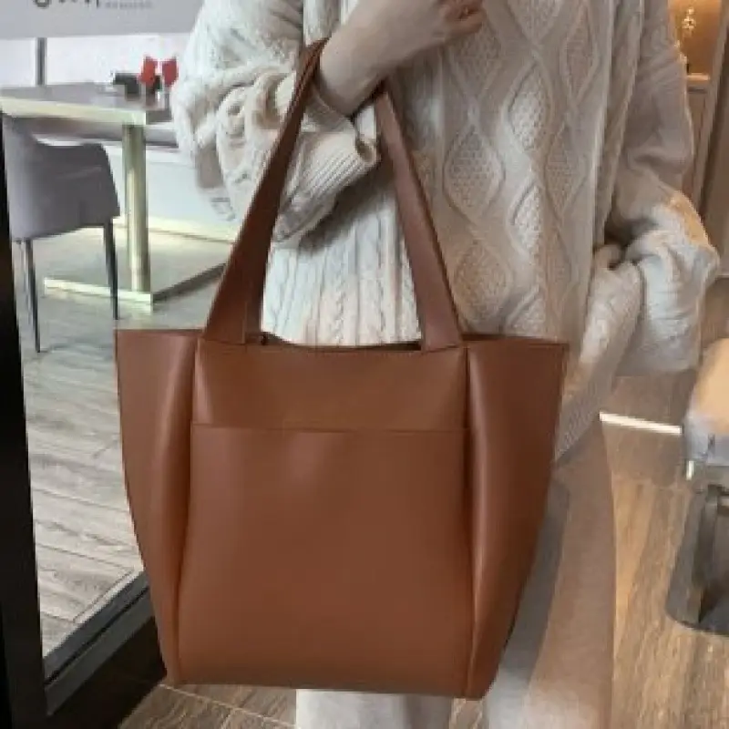 New Pu Simple Large-Capacity Tote Bag for Women - Image 3